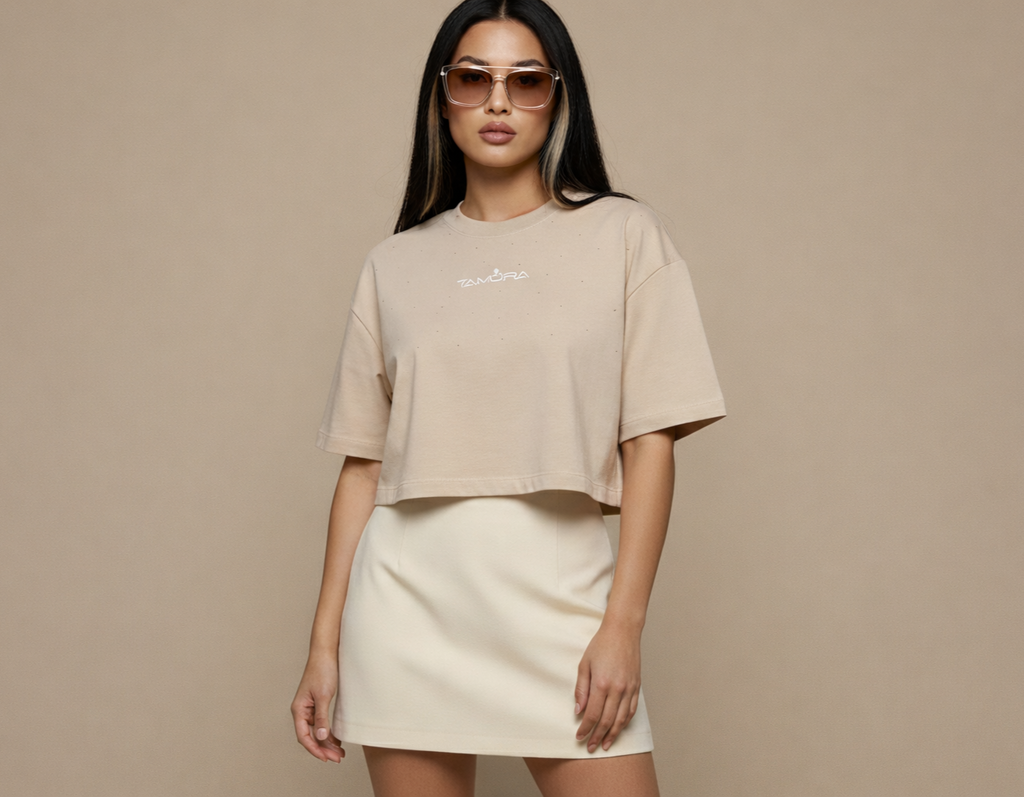 Crop Top AURORA Beige Tamora